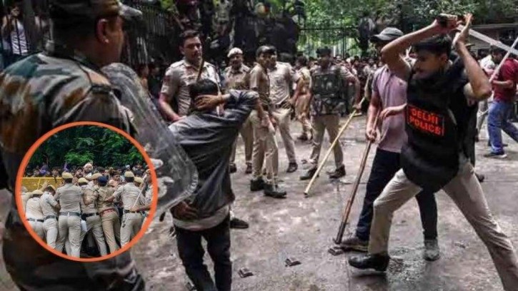 মেডিকেল ভর্তি পরীক্ষায় প্রশ্নপত্র ফাঁসে উত্তপ্ত দিল্লি, শিক্ষামন্ত্রীর পদত্যাগ দাবিতে বিক্ষোভ-সংঘর্ষ