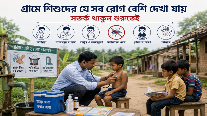 গ্রামে শিশুদের যেসব রোগ বেশি দেখা যায়, সতর্ক থাকুন শুরুতেই